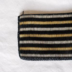 Black Vintage Beaded Clutch